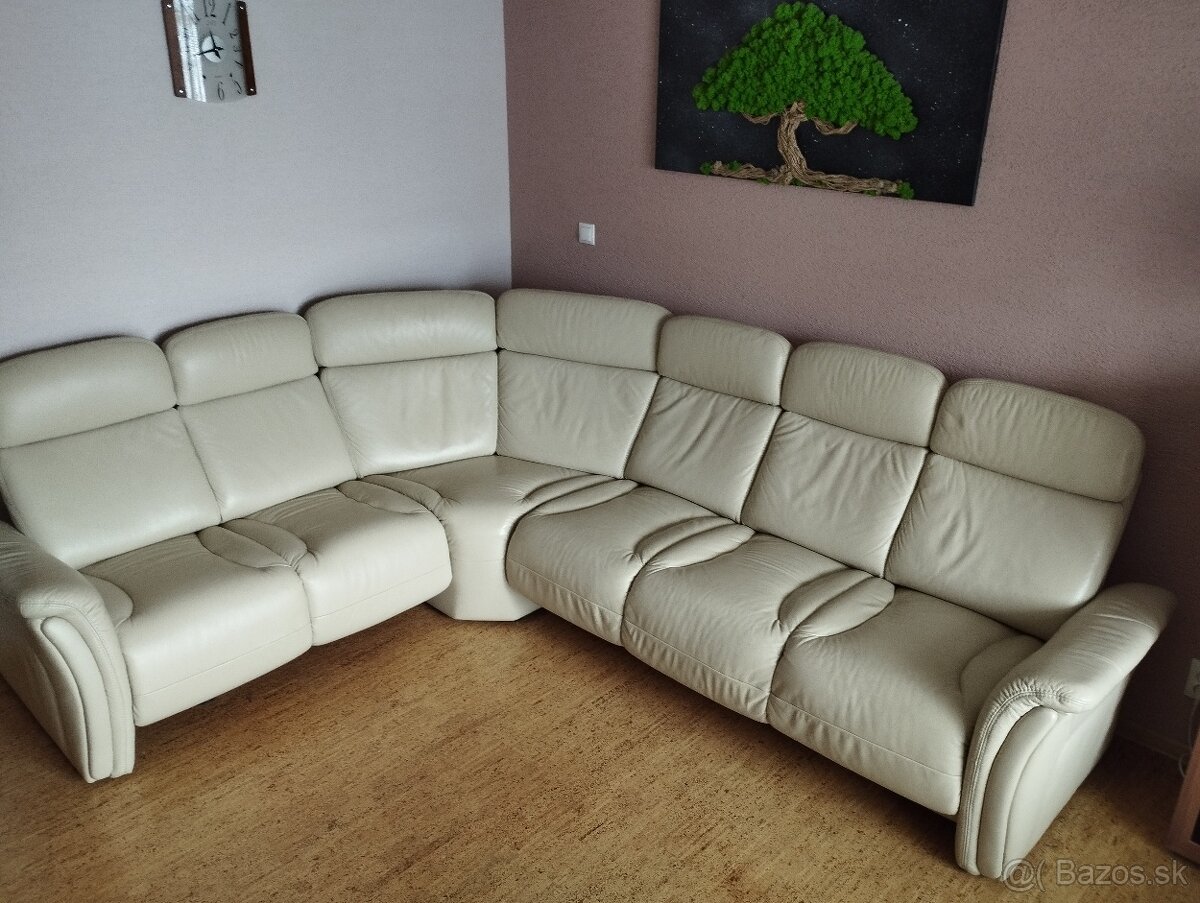 Predám kožený gauč - 4