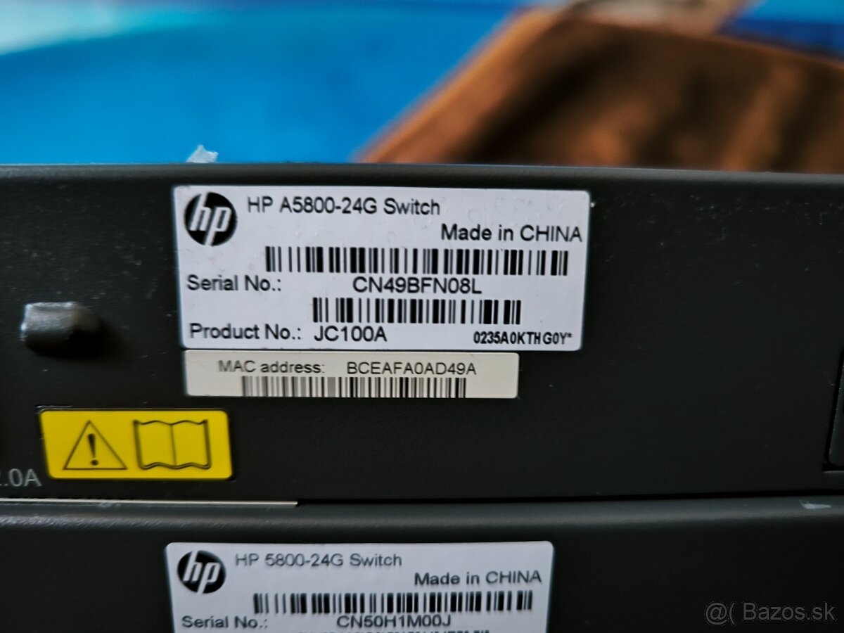 Predám switch enterprise sieťový prepínač HP A5800 Series – - 4