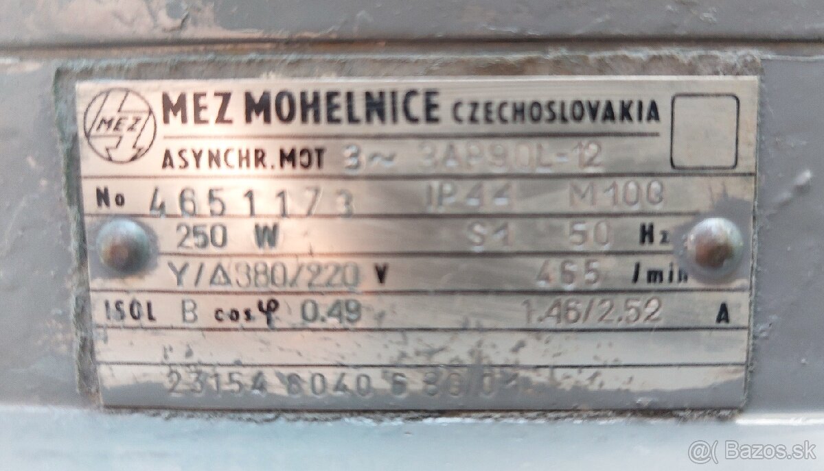 Motor 0,25kW 465ot/min - 4