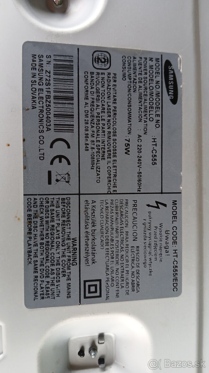 soundbar samsung SAMSUNG HT-C555 - 4