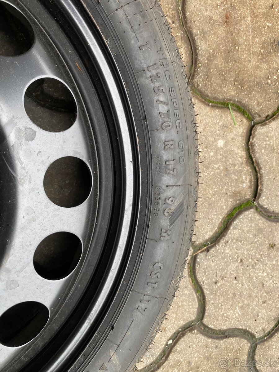 Predám na Opel rezervu tenkú dojazdovu 5x115 R17 - 4