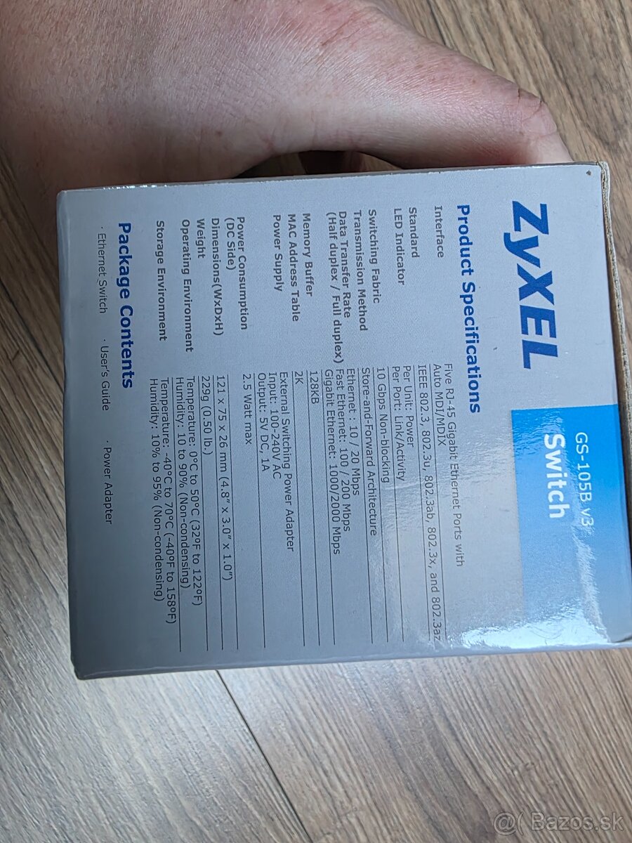 Zyxel GS-105B v3 – 5-portový Gigabit switch - 4