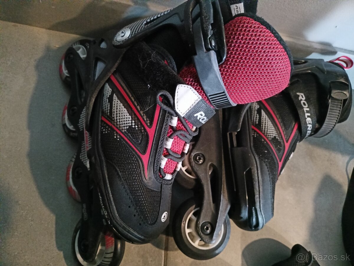 Korčule Rollerblade + prilba, chrániče, vak - 4