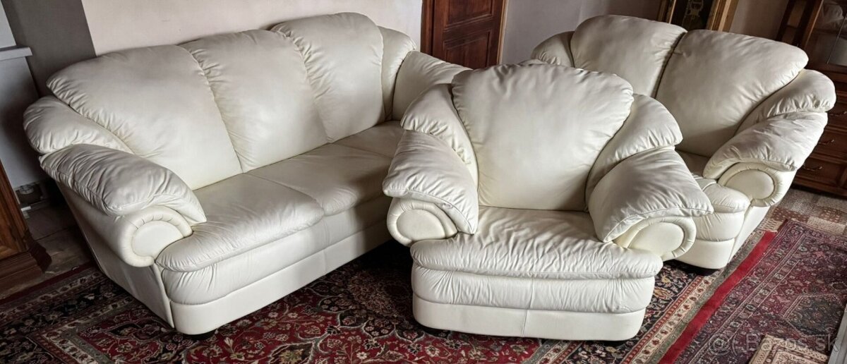 Kožená sedací souprava 3+2+1,5834 - 4