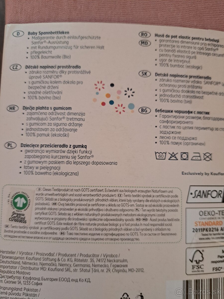 2x nová bavlnená napínacia plachta - 4