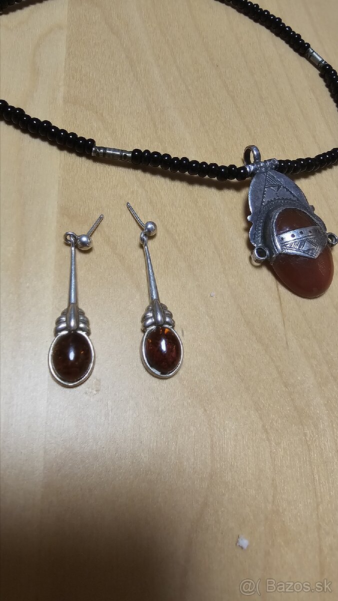 Etnický kmeňový náhrdelník Tuaregov - 4