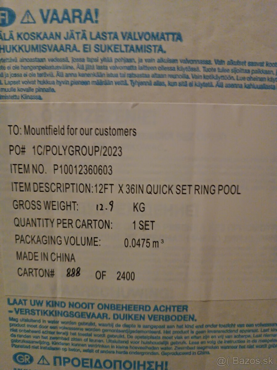 detský bazén Swing 3,66 m x 0,91 m - 4