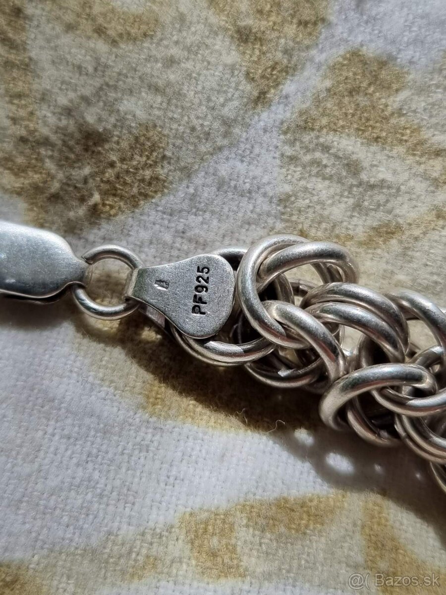 Strieborná retiazka, kráľovský vzor. - 4