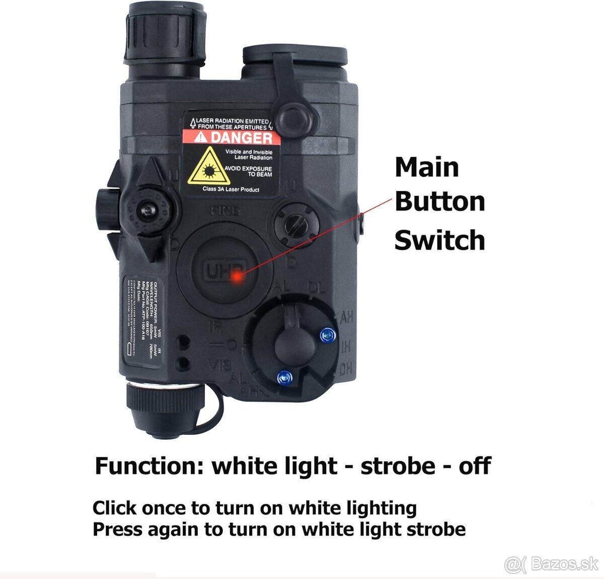 PEQ LA-5C záblesková skrinka žiarovka biele osvetlenie - 4