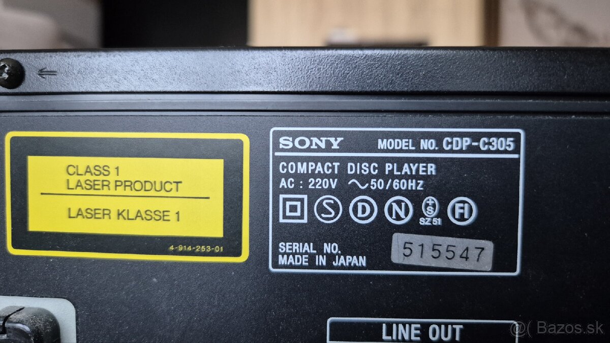 SONY - COMPACT DISC PLAYER CDP-C305 - 4