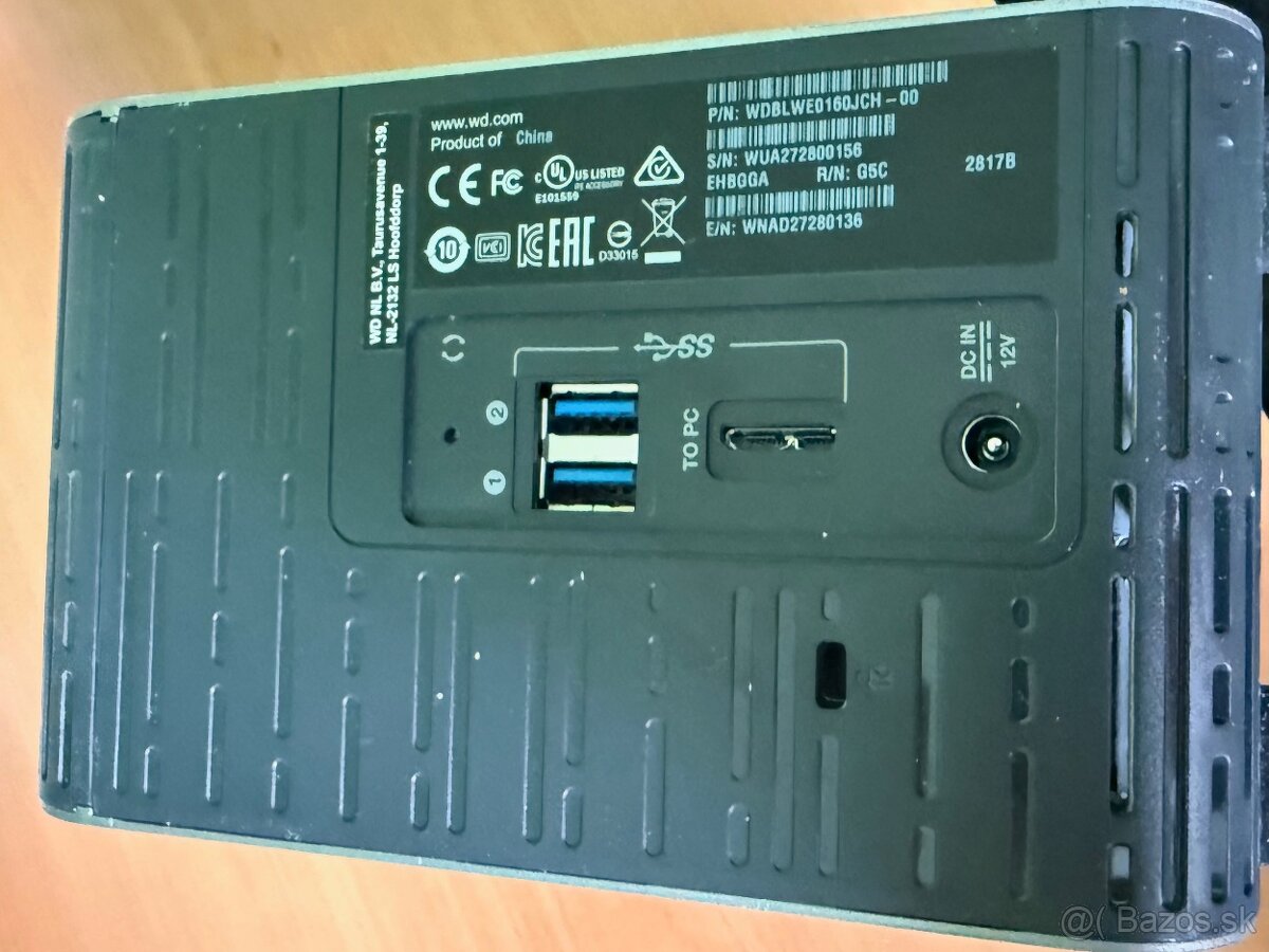 Diskové pole -> WD My Book Duo 16 TB - 4