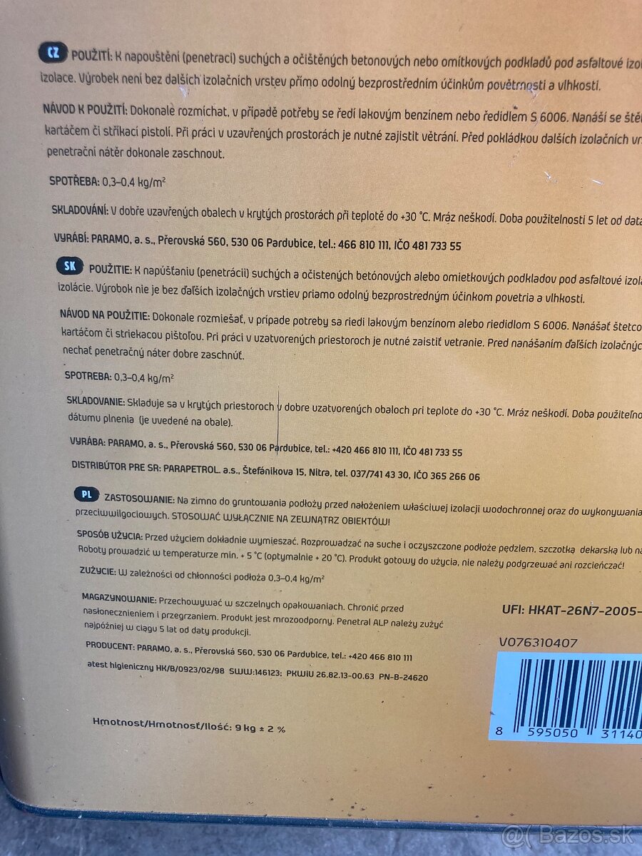 Penetrák paramo 9 kg - 4