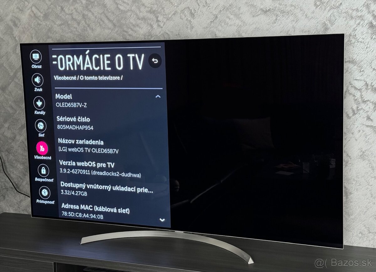 Predám televízor LG OLED65B7V - 4
