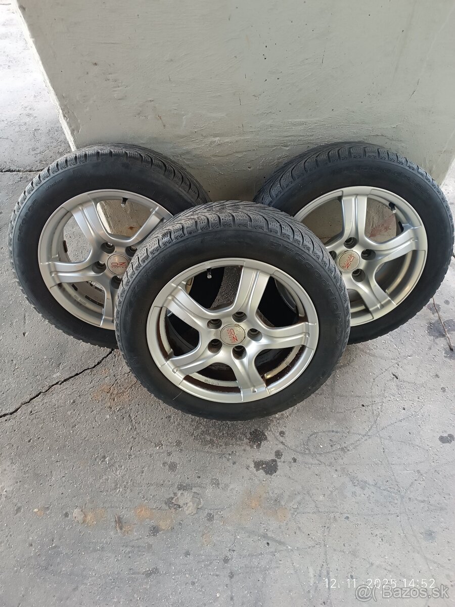 Predám elektróny OZ Racing 205/55R16 rozteč šróbov 5x114.3 - 4