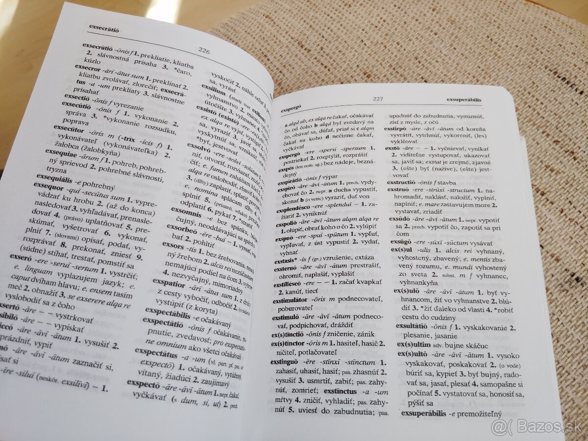 Latinské výrazy a slovníky - 4