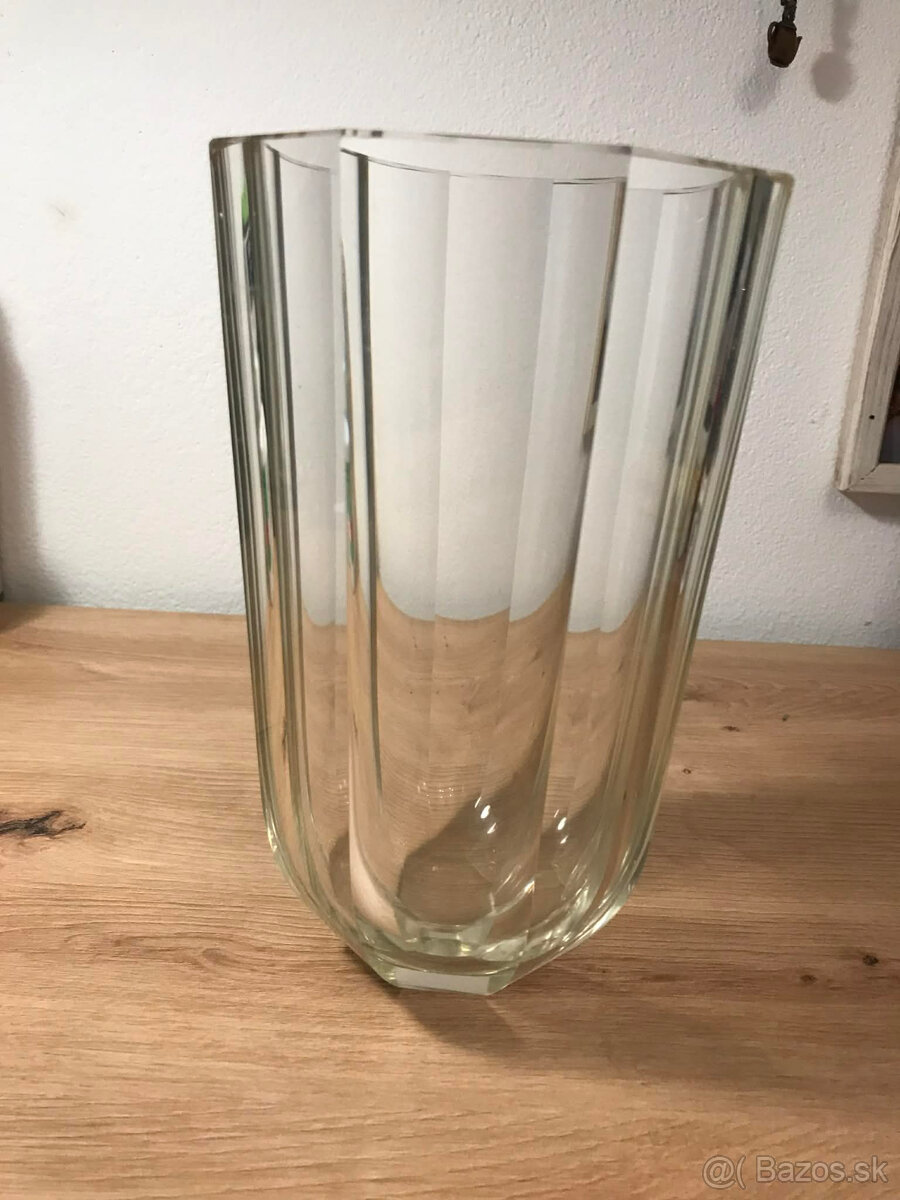 sklenená váza - 8uholníková - 4