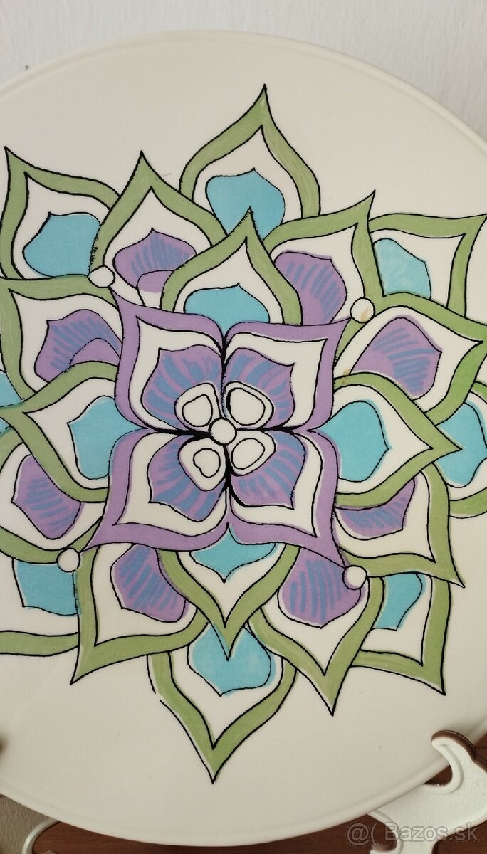 Keramický, servírovací podnos - 4