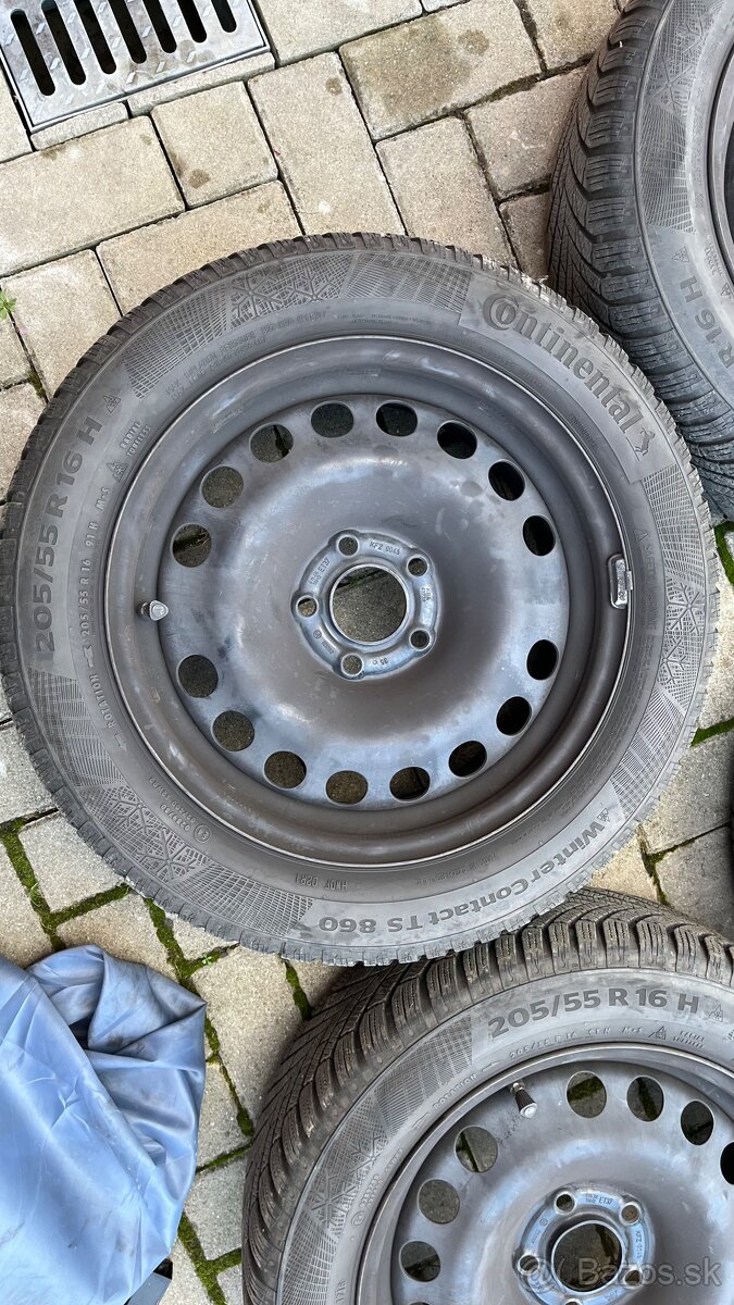 Predám 16" plechové disky 6 1/2 JX 16 H2 ET37 - 4