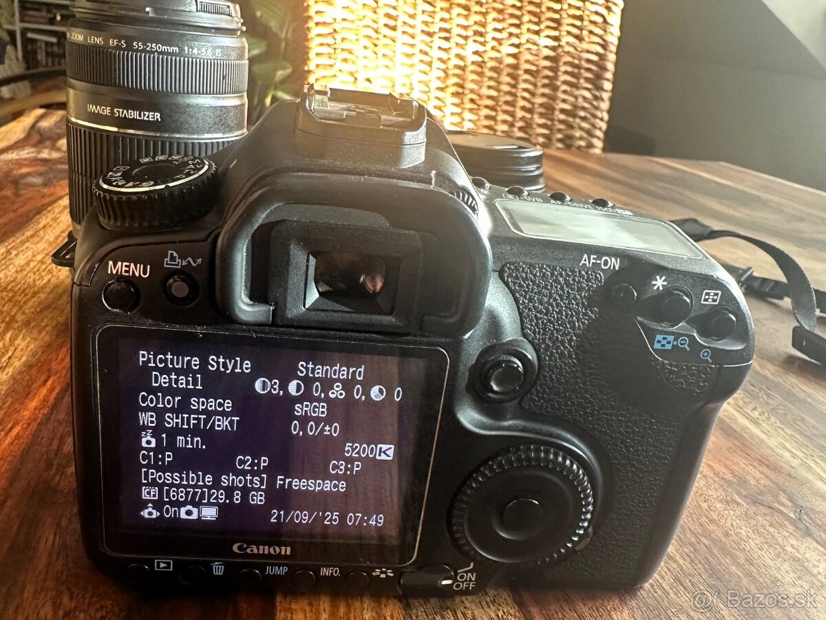 Canon EOS 40D+2 objektívy(18–55mm+55–250mm)+príslušenstvo - 4