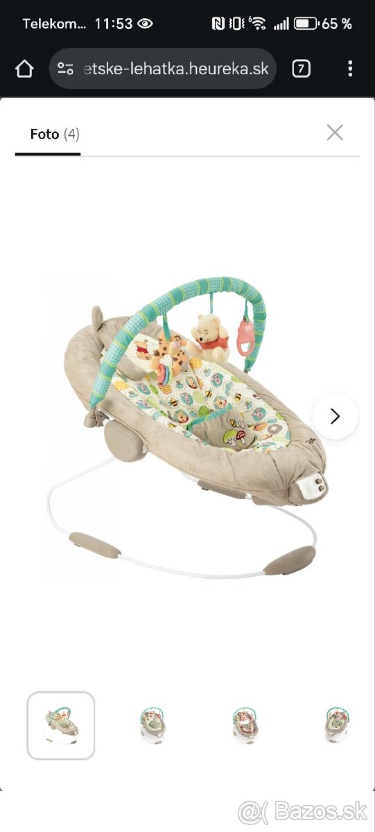 Bright Starts ležadlo vibrujúce s melódiou - 4