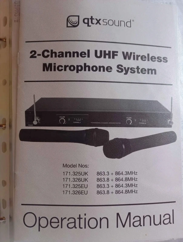 Bezdrôtové mikrofóny QTX-sada - 4