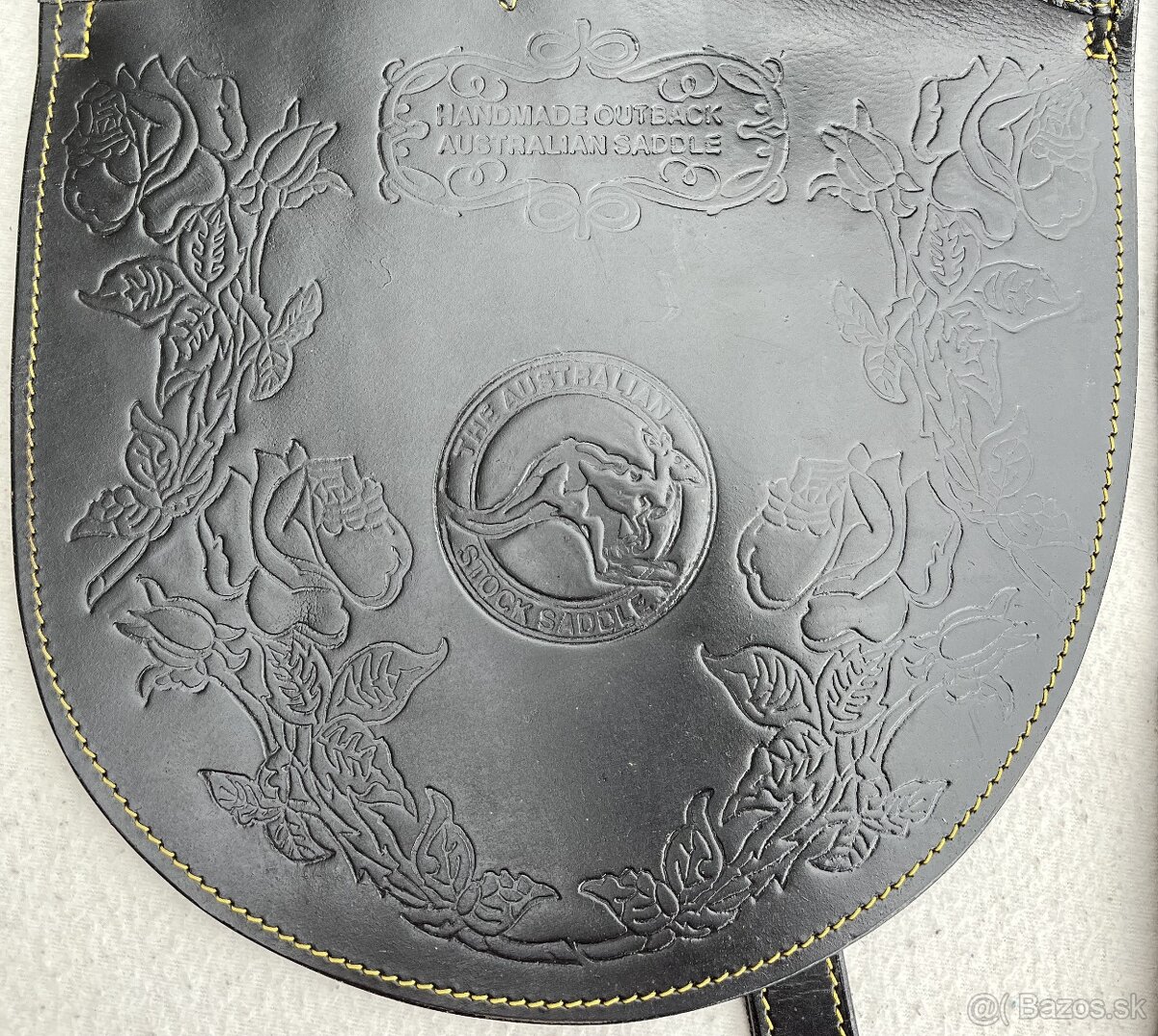 Australské sedlo bez hrušky černé - 4