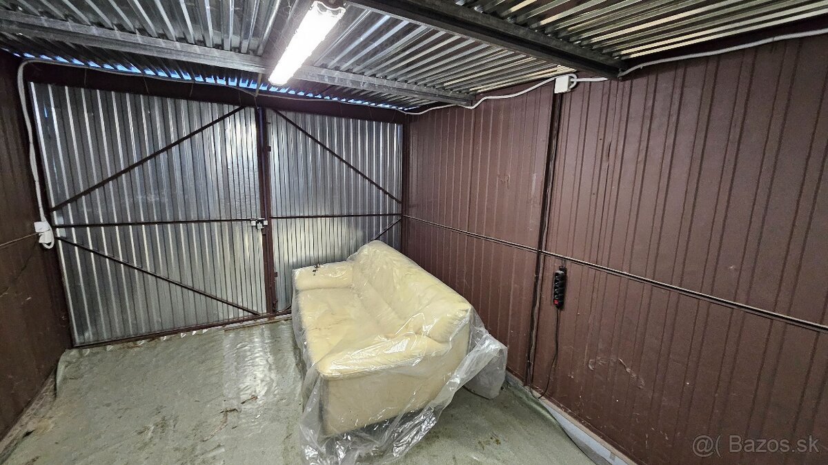 Predám plechovú garáž 6x3m - 4