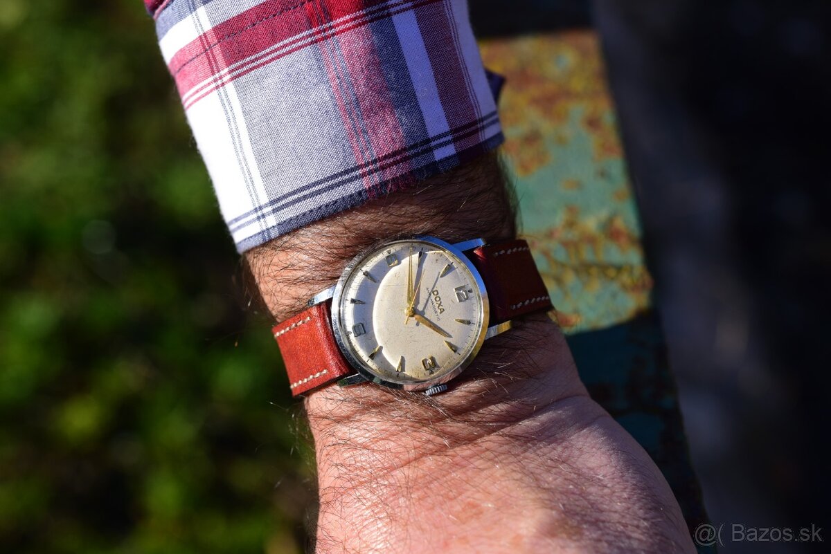 vintage hodinky DOXA anti-magnetic / calatrava štýl - 4
