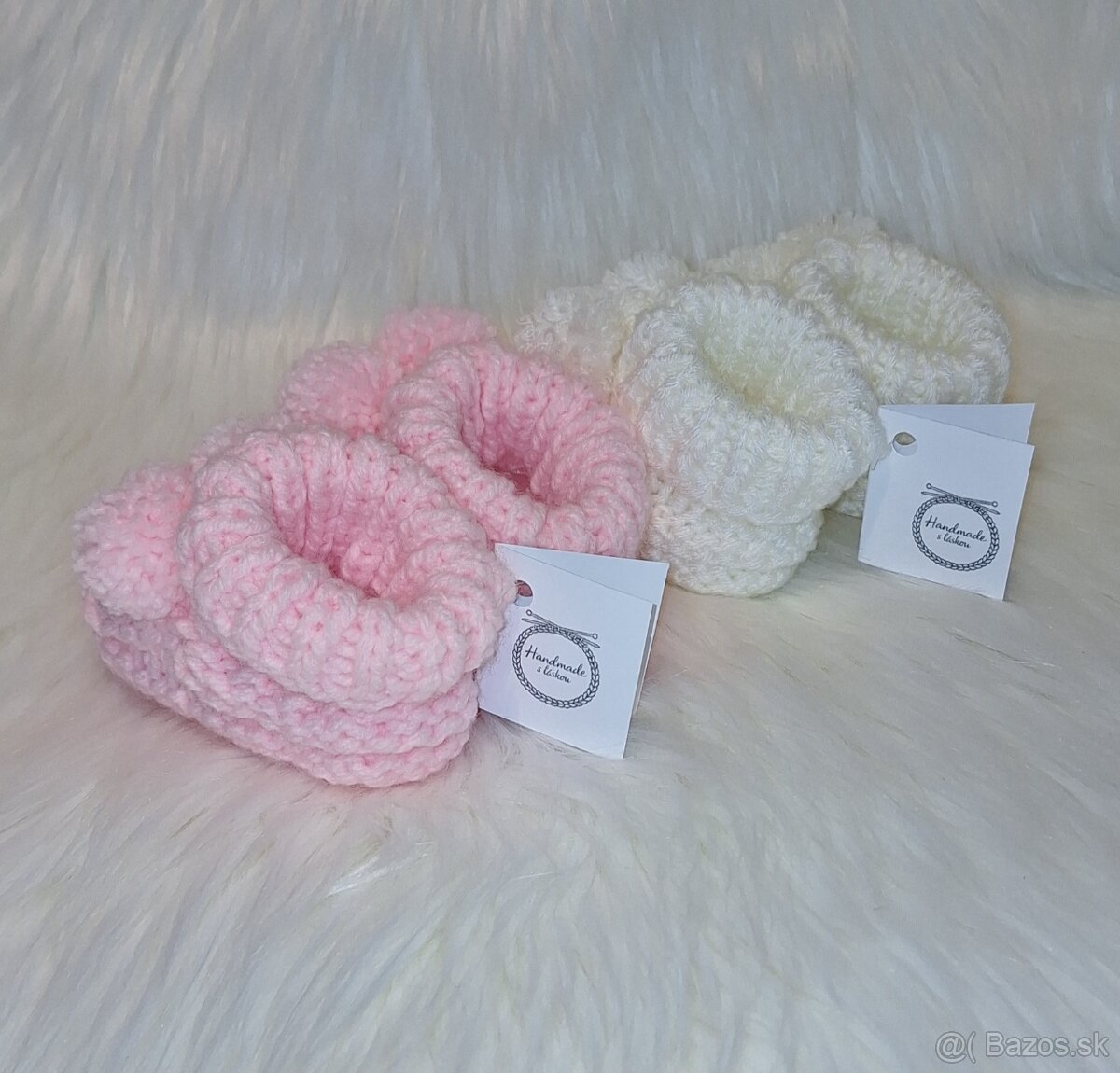 Detské dievčenské topánočky botičky handmade - 4