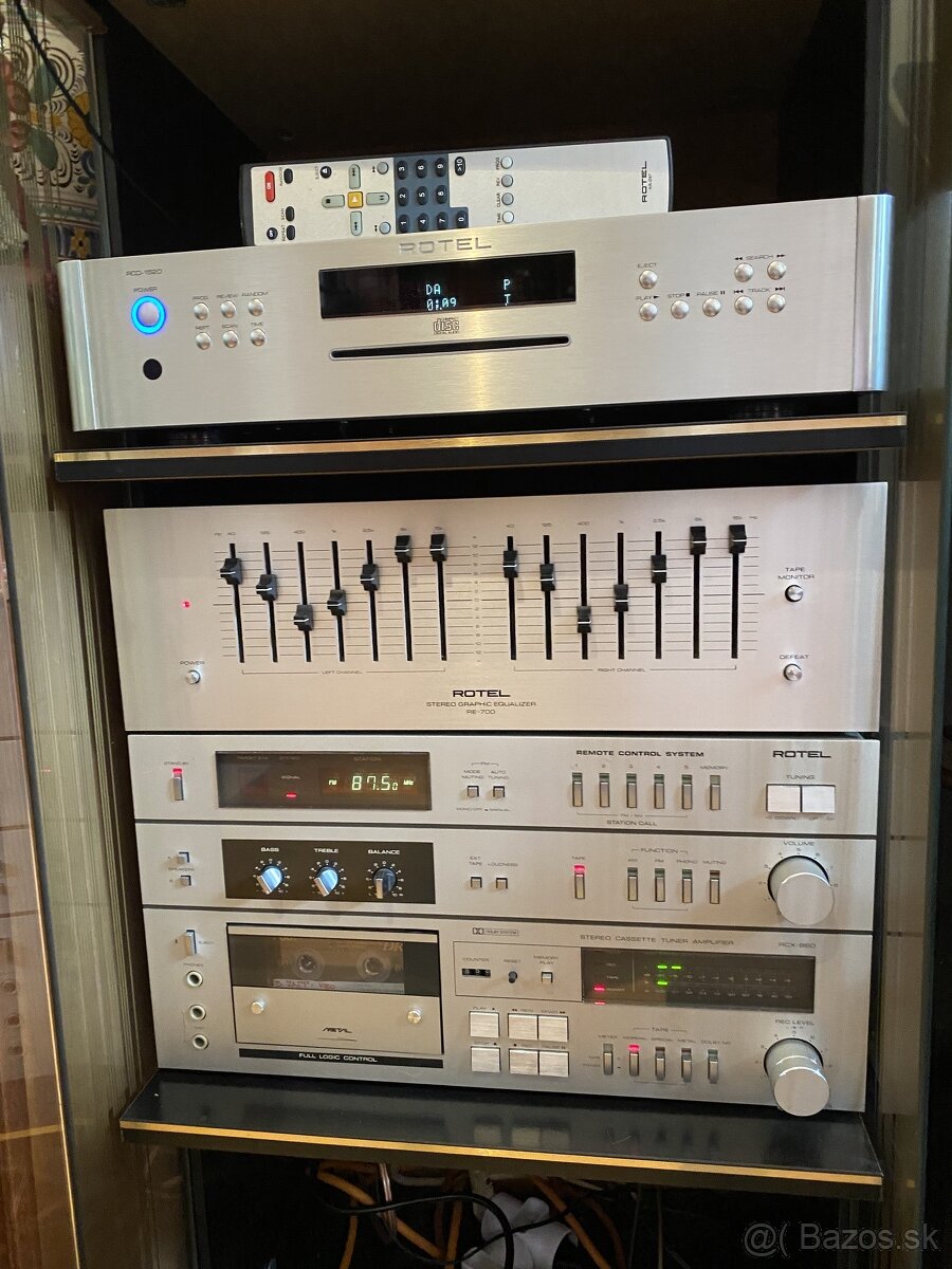 ROTELveža,Tuner,TapeDeck,Equalizer, Gramofón - kompl.funkče - 4
