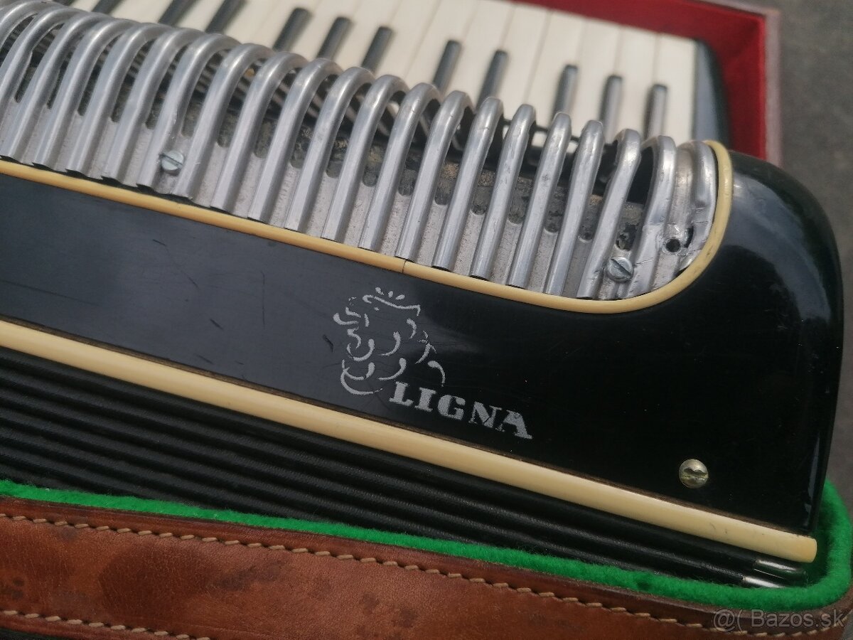 Predám starožitný akordeón Ligna Československo - 4