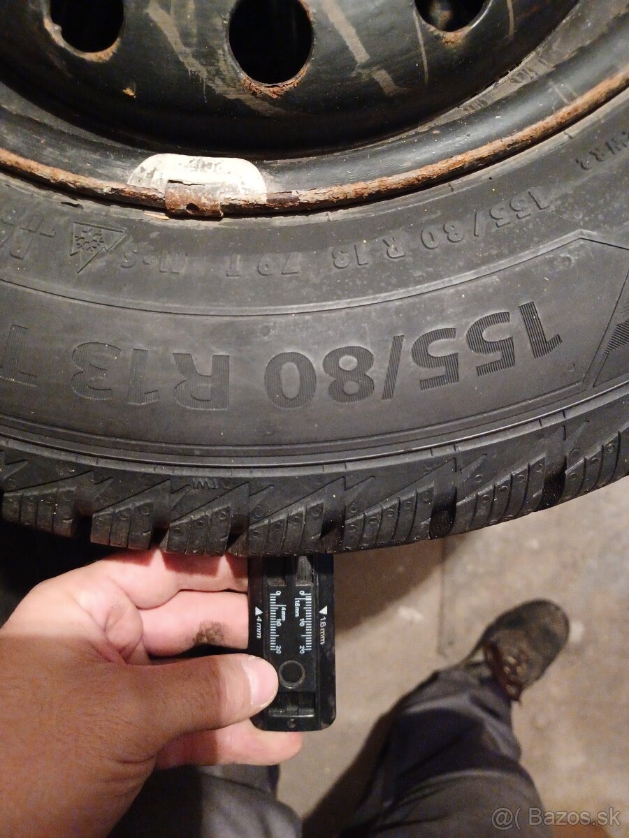 Zimne Pneu Barum Polaris 5 na diskoch 155 80 R13T 30tyz 2022 - 4