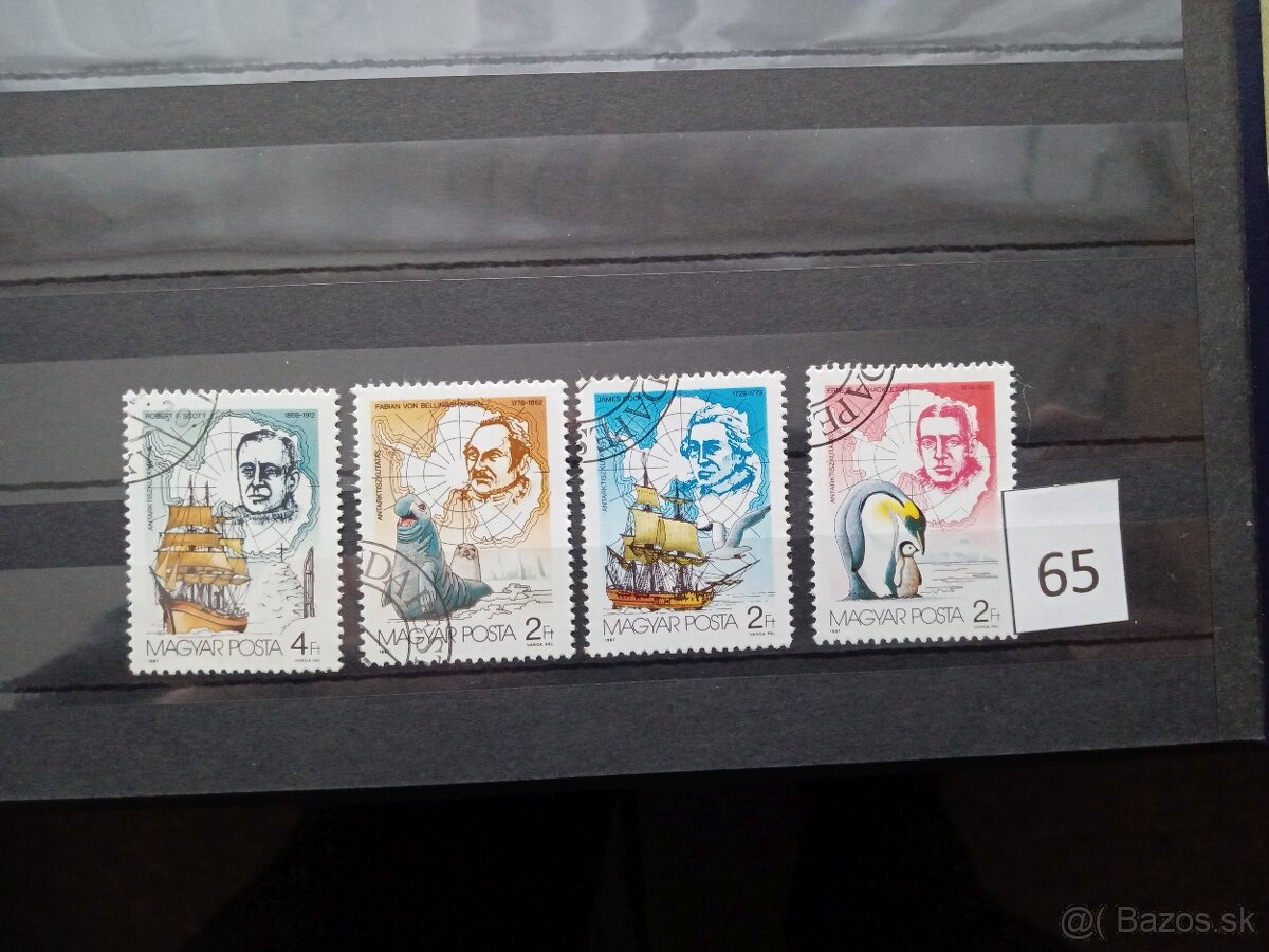 Poštové známky č.500 - FAUNA, flóra a rôzne IV.-20 sérií - 4