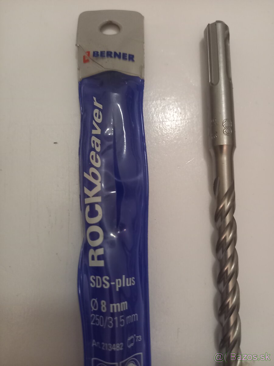 Vŕtak do betónu 8mm zn:Berner,vŕtačka,naradie - 4