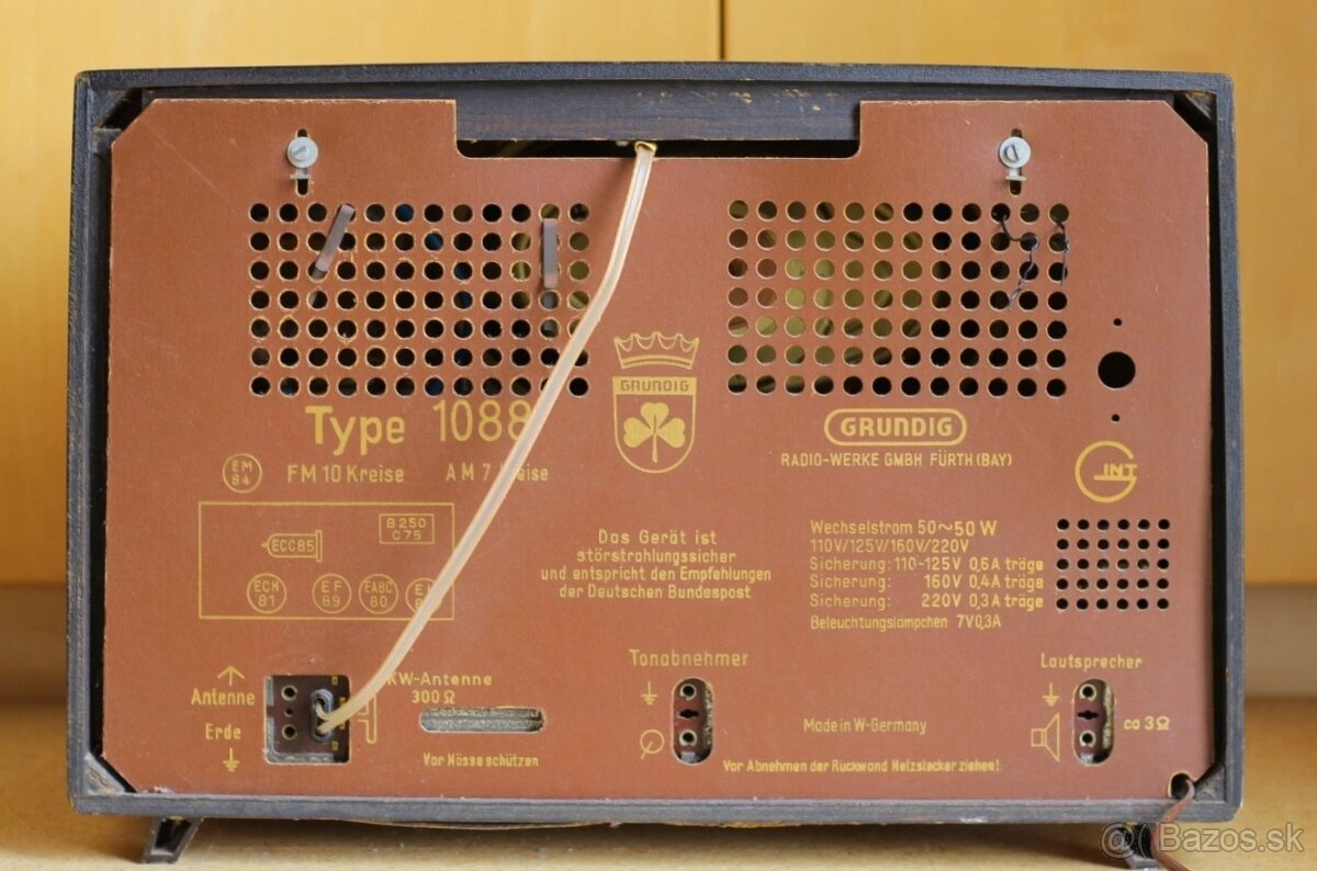 Grundig, model 1088 z roku 1957. - 4