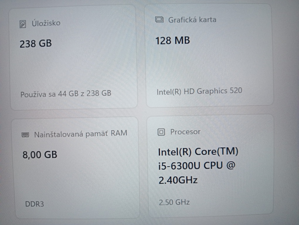 predám Lenovo Thinkpad T460 , Intel i5 , 8gb ram , Win 11 - 4