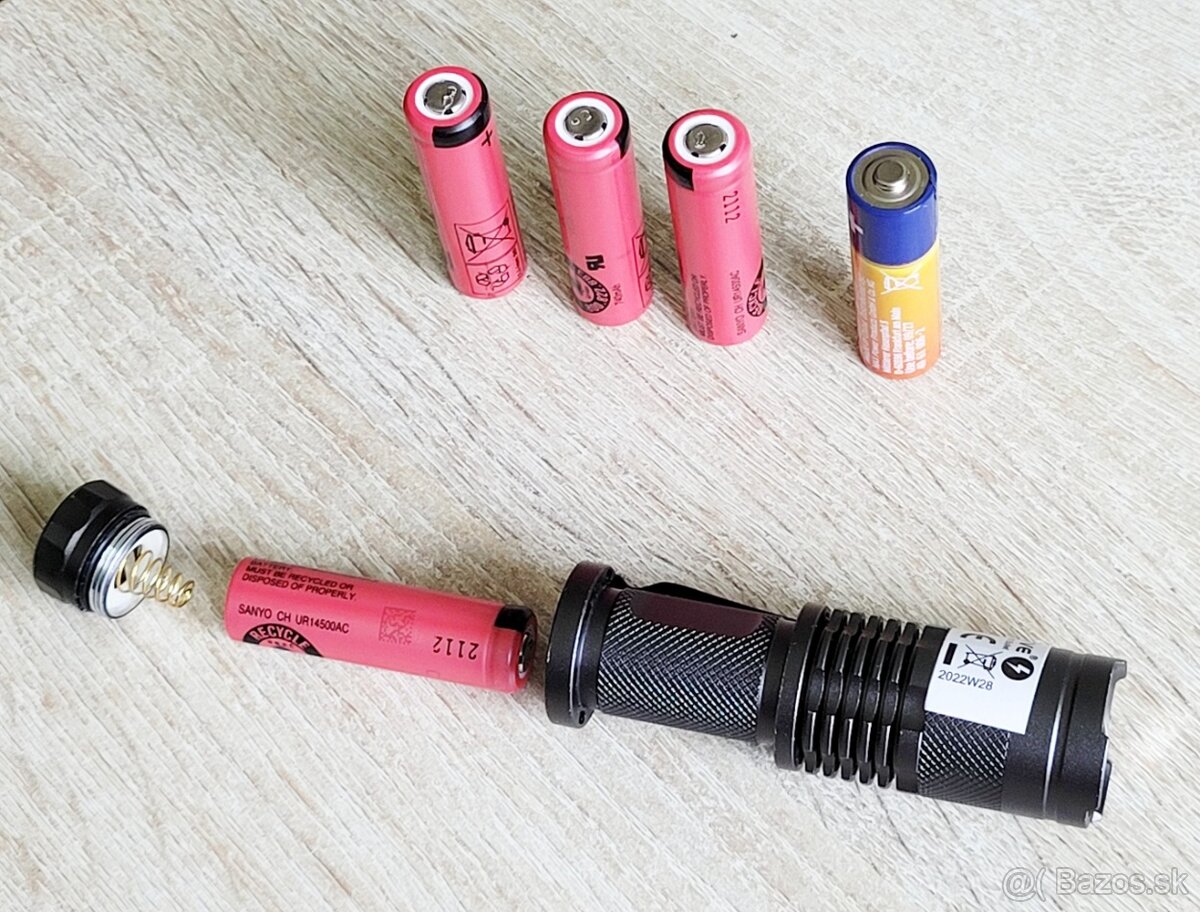 Bateria UR14500 Sanyo 3.7V, (720mAh) Li-ion nabijatelna - 4