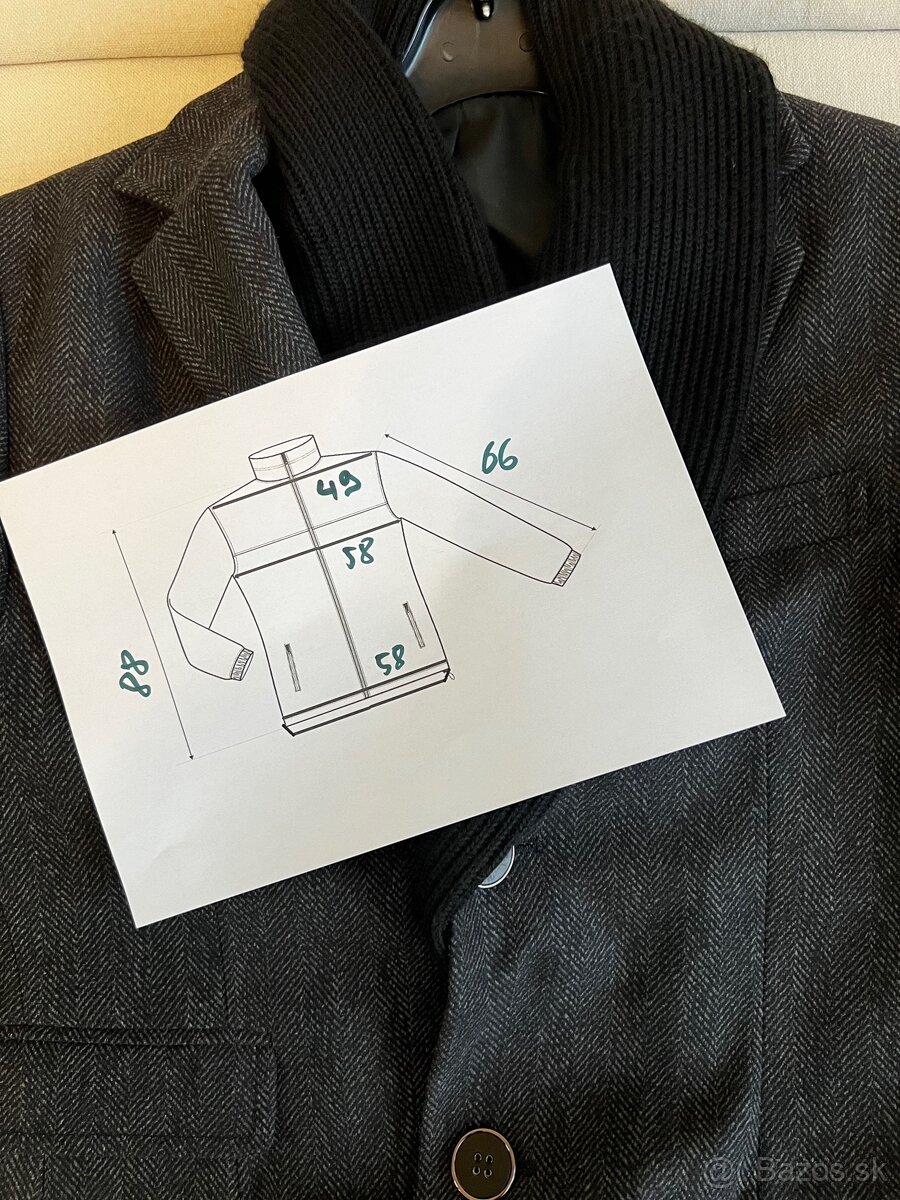 Pansky vlneny kabat - L - 4