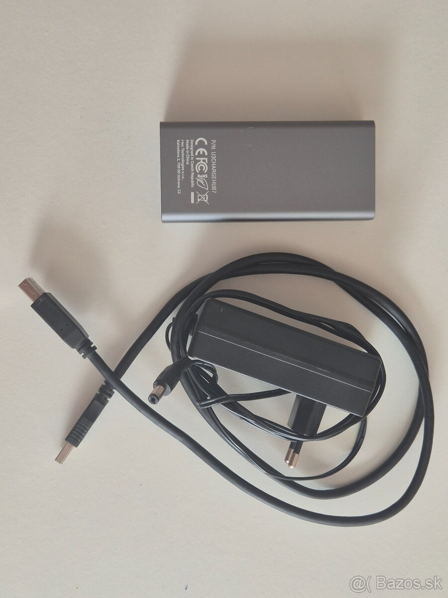 7 portovy napajany usb hub USB3.2 - 4