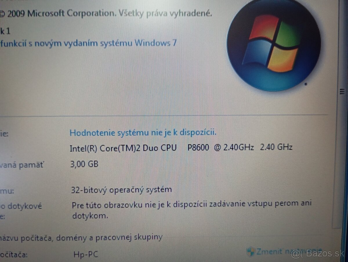 predám HP 6730B , WINDOWS 7 32bit - 4