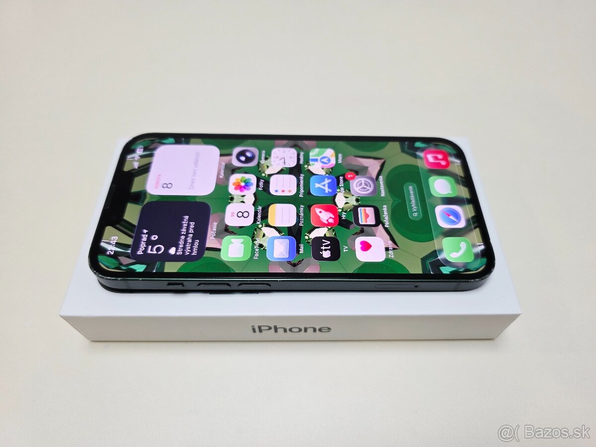 APPLE IPHONE 13 128GB ZELENÝ ,ZDRAVIE BATERKY 100% - 4