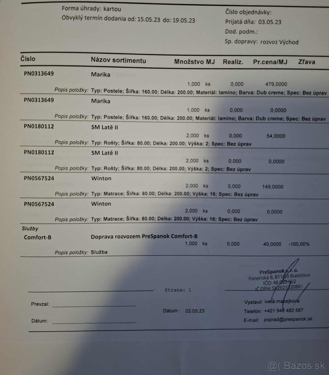 Predám Manželskú posteľ - 4