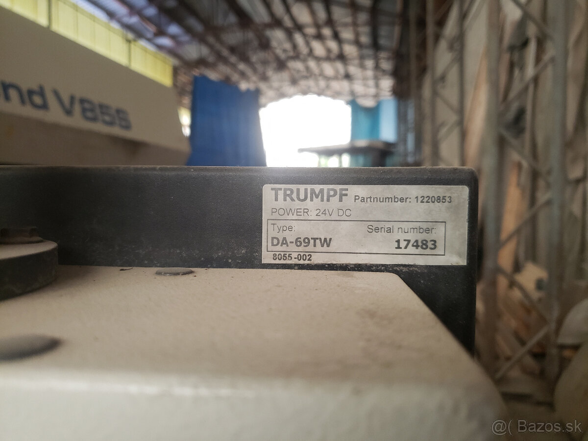 Predám CNC ohraňovací lis TRUMPF V 85S - 4