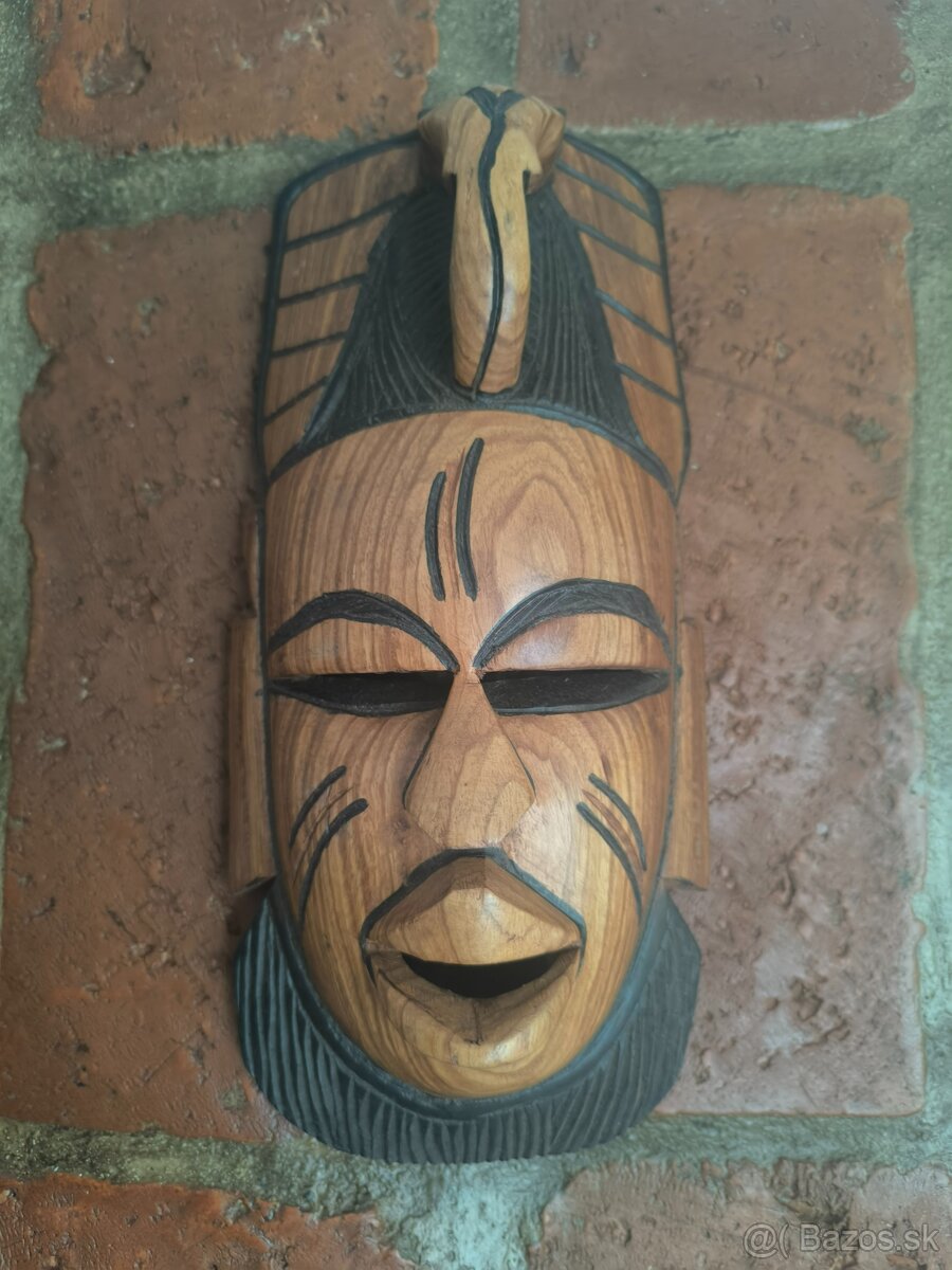 Drevene Africke masky. - 4