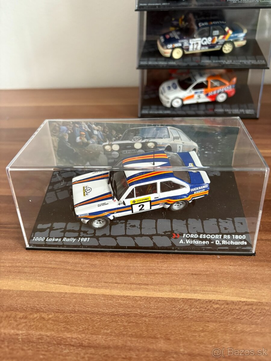 Zberateľské, kovové Rally modely Ford 1:43 - 4