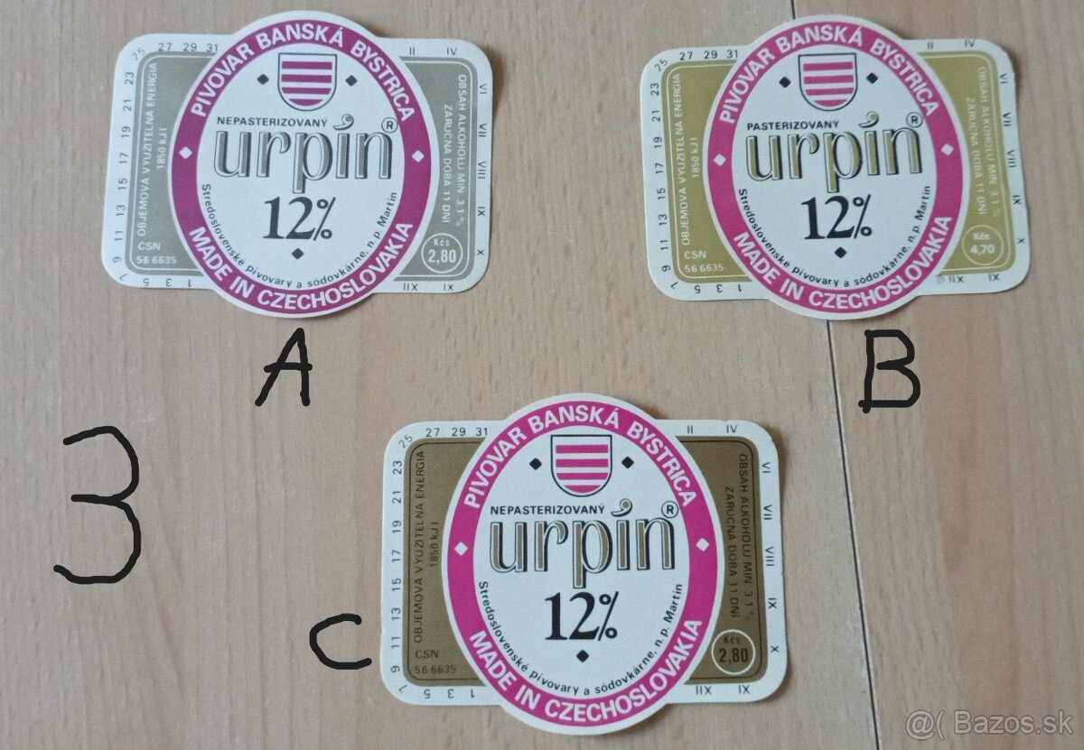 Pivové etikety (rôzne) - 4