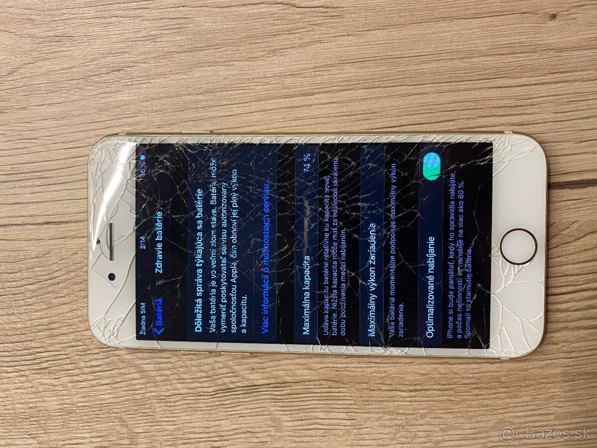 Predam iphone 7, 128GB, s rozbitym displayom - 4