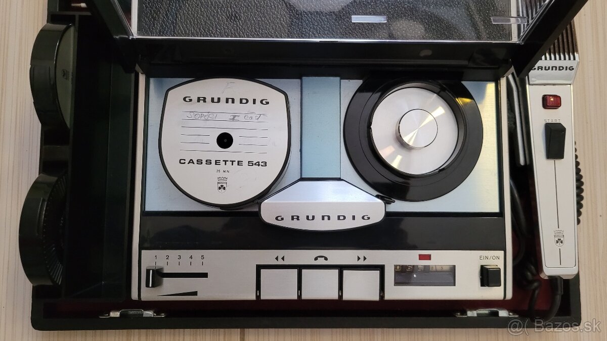 Predám historický kufríkový diktafón GRUNDIG - stenorette SL - 4