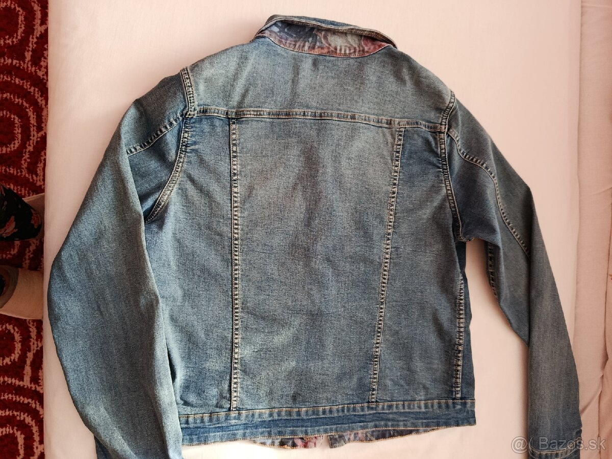 Dámska riflová elastická bunda obojstranná - 4