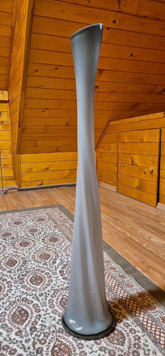 Vysoká dizajnová sklenená váza - 4